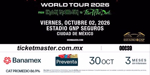 Tour GDL-CDMX al concierto de Iron Maiden