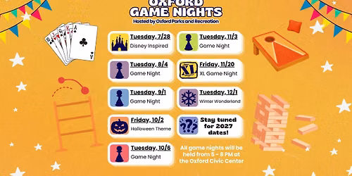 Oxford Game Night: XL Edition
