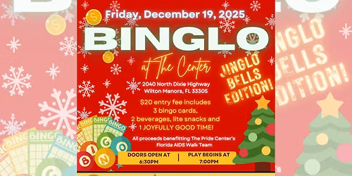 Binglo at The Center - JinGLO Bells Edition! benefitting The Center's Florida AIDS Walk team
