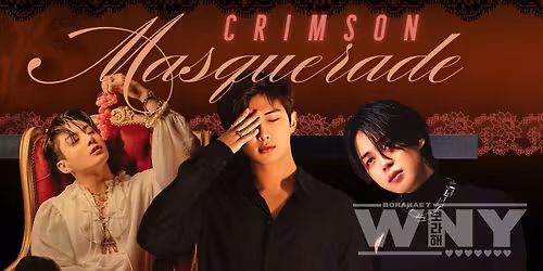 \ud83c\udfad\u2728 Crimson Masquerade: A BTS Fan Gathering \u2728\ud83c\udfad