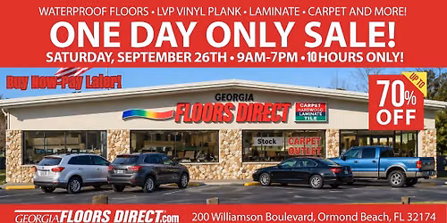\ud83d\udd25 MANUFACTURER-SPONSORED FLOORING SALE! \ud83d\udd25