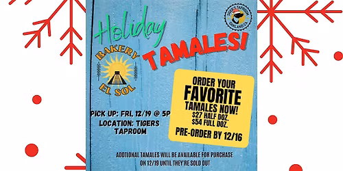 Holiday Tamale Night is BACK!