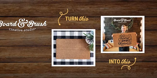 Board & Brush- Book Swap- DIY Doormat Workshop w\/ Booked All Weekend