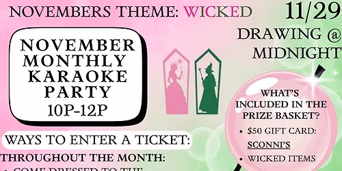November Monthly Karaoke Party