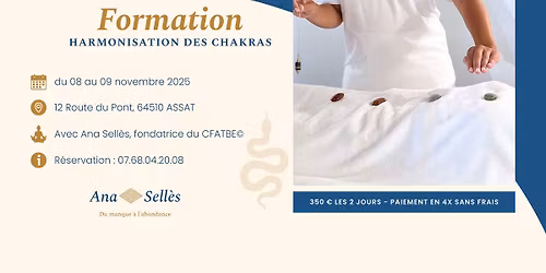 Formation Harmonisation des Chakras