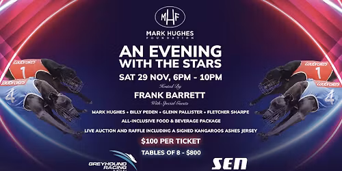 GRNSW & Mark Hughes Foundation Charity Dinner - An Evening With The Stars