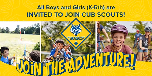 JOIN CUB SCOUTS @ S. Ellen Jones Elementary