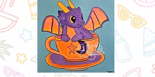 Kids Dragon Paint Class - June 21, 2 -3 pm