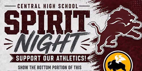 Spirit Night for Central High School Athletics