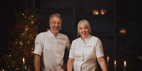 Julbord p\u00e5 Elite Hotel Academia Signerat Tareq Taylor och Carina Brydling