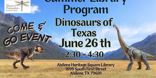 Dinosaurs of Texas - Abilene Heritage Square Library