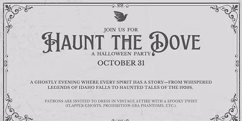 Haunt the Dove - A Halloween Party