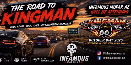 \ud83c\udfdc\ufe0f\ud83d\ude97 InFamous Road Trip to Kingman RT.66 Street Drags \ud83d\ude97\ud83c\udfdc\ufe0f