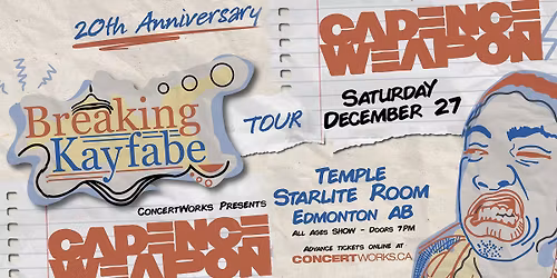 Cadence Weapon w\/ Special Guests