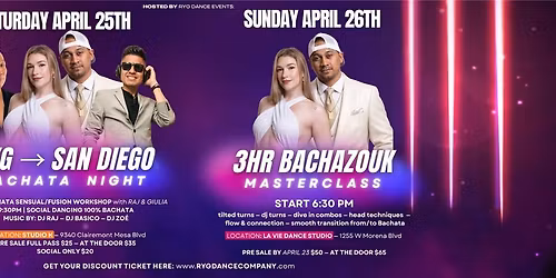 RYG- SAN DIEGO SOCIAL & WORKSHOP 