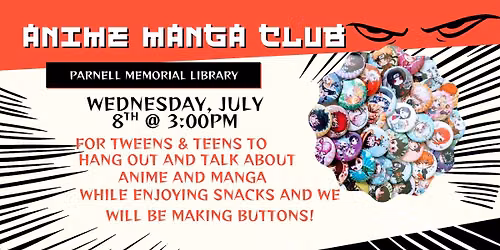 Anime Manga Club: Button Making