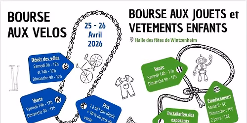 Bourse aux v\u00e9los \/ Bourse aux jouets et v\u00eatements d\u2019enfants