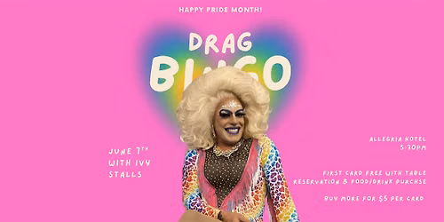 Pride Month Drag Bingo at The Allegria Hotel