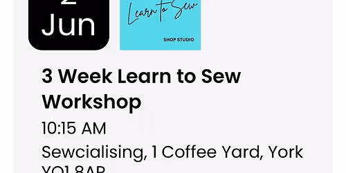 3 Week Learn to Sew Workshop
