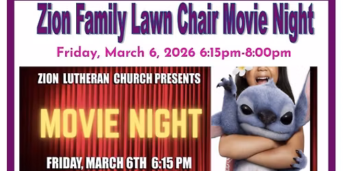 Zion Family Lawn Chair Movie Night