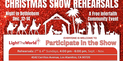 Community Christmas Performance Rehearsals