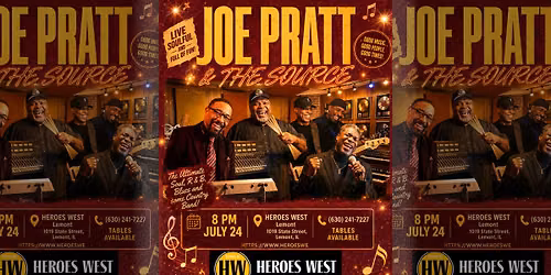 Joe Pratt and The Source LIVE at Heroes West Lemont