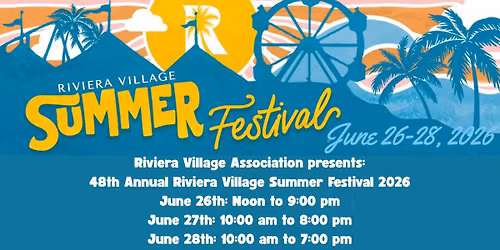 2026 Riviera Village Summer Festival