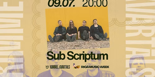 Sub Scriptum koncerts Kimmel Kvart\u0101l\u0101