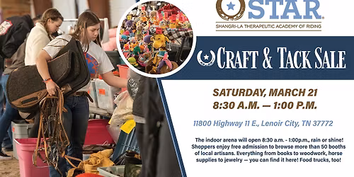 STAR's 32-Annual Craft & Tack Sale