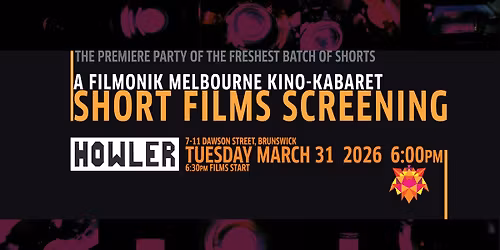 Filmonik Kino-Kabaret 2026 - Short films premiere screening party