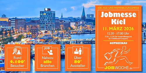 Jobmesse Kiel 2026 - Jobs, Ausbildung, Studium & Weiterbildung