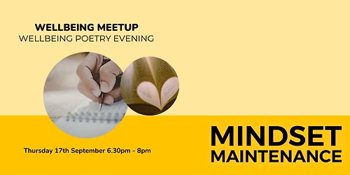 Wellbeing Meetup: Wellbeing Poetry Evening