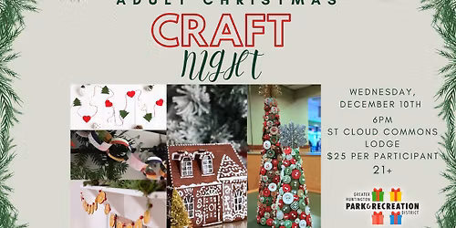 ADULT CHRISTMAS CRAFT NIGHT-SOLD OUT