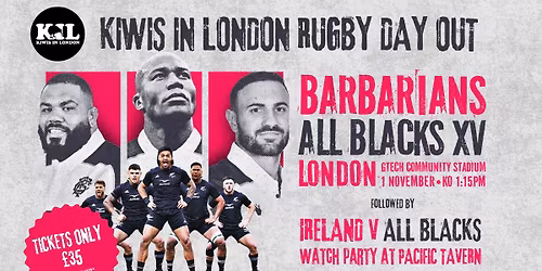 KIWIS BIG RUGBY DAY OUT!