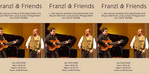 "Franzl und Friends" - die etwas andere Schubertiade mit Bryan Benner und Julian Pr\u00e9gardien