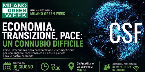 Economia, transizione, pace: un connubio difficile