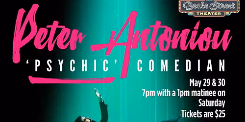 "Psychic" Comedian Peter Antoniou at Beale Street Theater