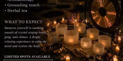 Sound bath with aromatherapy