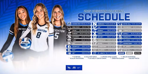 Georgetown Hoyas at Creighton Bluejays Womens Volleyball