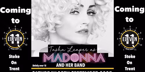 Madonna by Tasha Leaper and her band live Eleven Stoke
