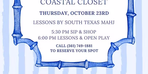 Mahjong Night at Coastal Closet