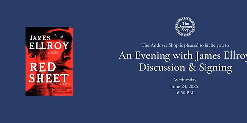 An Evening with James Ellroy: Book Signing and Discussion