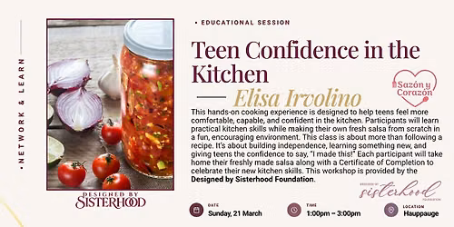 Teen Confidence in the Kitchen with Elisa Irvolino