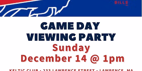 Pats vs Bills Viewing Party