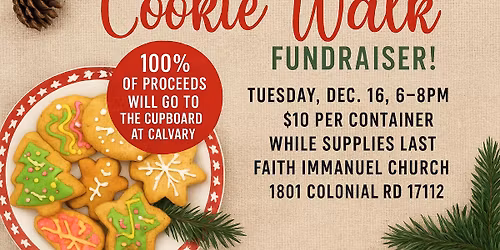 7th Annual Colonial Crest Holiday Cookie Walk Fundraiser
