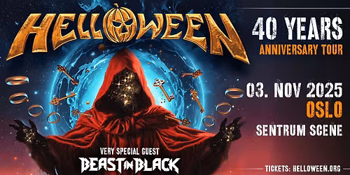 HELLOWEEN 40 Years Anniversary Tour \/\/ Sentrum Scene \/\/ 03.11.25 - UTSOLGT