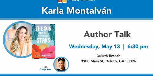 Author Talk with Karla Montalv\u00e1n