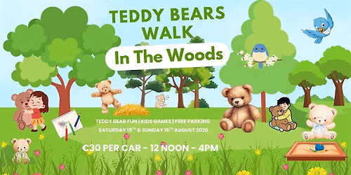 Teddy Bear walk in the Woods