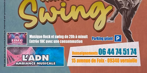 Soir\u00e9e 50% Rock'n'roll et 50% danses Swing 