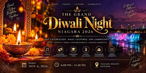 The Grand Diwali Night \u2013 Niagara 2026